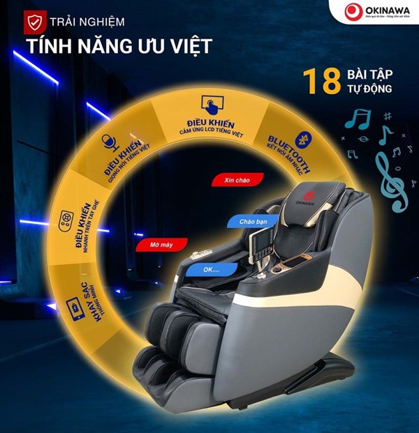 GHẾ MASSAGE OKINAWA OS – 468